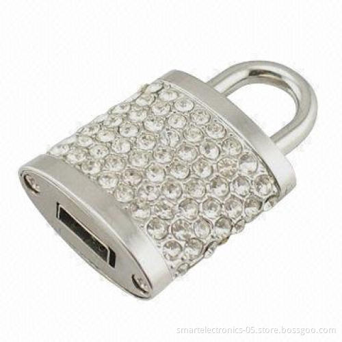 Jewelry lock USB flash drives